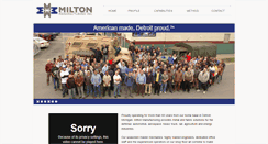 Desktop Screenshot of miltonmfg.com